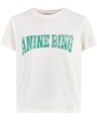 Anine Bing - Shelley T-Shirt Cream - Lyst