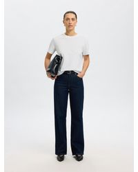 SELECTED - Essential Short Sleeve Boxy T-Shirt - Lyst