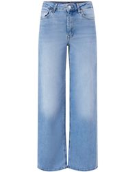 ONLY - Madison High Waist Wide Leg Jeans 32 Inch Light - Lyst