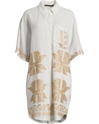Kori - Women's Linen Aeolis Midi Shirt Dress - Lyst