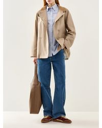 SELECTED - Allison Oversized Long Sleeve Stripe Shirt Stripe - Lyst