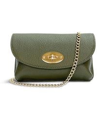 Apatchy London - Women's The Mila Olive Leather Phone Bag - Lyst
