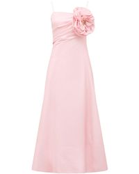 Forever New - Felicia Structured Flower Midi Dress - Lyst