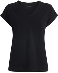 Whistles - Willa V-Neck Cotton T-Shirt - Lyst