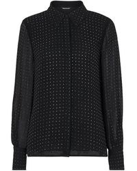 Whistles - Hot Fix Sheer Shirt - Lyst