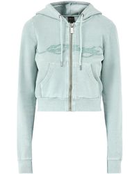 Ed Hardy - Applique Back Tattoo Cropped Hoodie - Lyst
