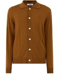 SELECTED - Structured Polo Cardigan - Lyst