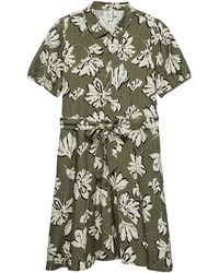 Vero Moda - Short Shirt Dress Floral Print - Lyst