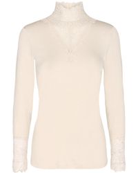 Soya Concept - Women's Marica Lace High Neck Top - Lyst
