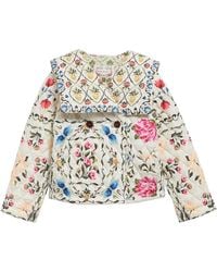 Barbour - X Farm Rio Azelia Quilted Jacket Cream - Lyst