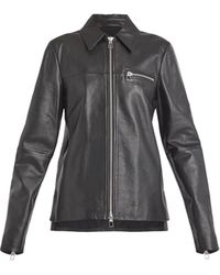 Sportmax - Women's Gel Leather Jacket - Lyst