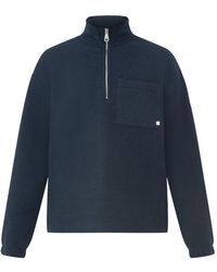 Farah - Howard Wool Blend Quarter-Zip Jumper - Lyst