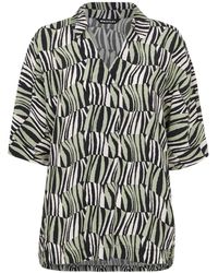 Whistles - Women's Checkerboard Tiger Boxy Shirt - Lyst