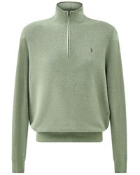 Polo Ralph Lauren - Texture Quarter Zip Jumper - Lyst