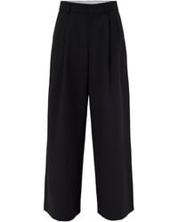 ONLY - Sonja High-Waisted Wide Leg Pleated Trousers - Lyst