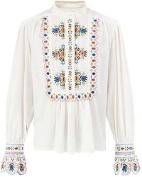 Isabel Marant - Monique-Gb Blouse Cream - Lyst