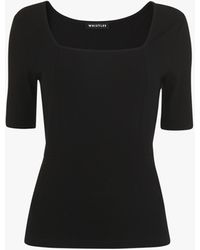 Whistles - Women's Square Neck T-shirt - Lyst
