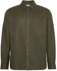 Calvin Klein - Melange Flannel Easy Button-Down Shirt - Lyst