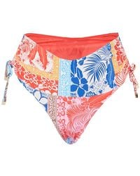 Sea Level - Coco Island Mid Drawstring Bikini Bottom - Lyst
