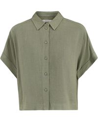 SELECTED - Slfviva Ss Cropped Sun Shirt Noos - Lyst