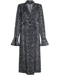 James Lakeland - Python Print Wrap Shirt Dress - Lyst