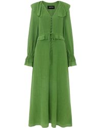 Whistles - Frill Boho Midi Dress - Lyst
