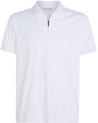 Calvin Klein - Welt Zip Polo Shirt - Lyst