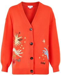 Never Fully Dressed - Tomato Celestial Cardigan - Lyst