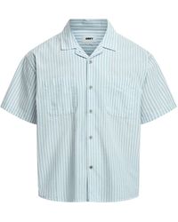 Obey - Men's Short Sleeve Bigwig Stripe Shirt - Lyst