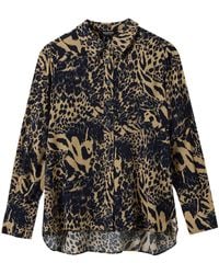 Whistles - Patchwork Leopard Print Shirt - Lyst