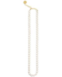 Vanessa Baroni - Women's Organic Pearl Long Necklace - Lyst