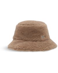 Ganni - Women's Recycled Fur Tech Bucket Hat - Lyst