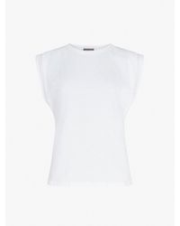 Mint Velvet - Women's Cotton Extended Shoulder T-shirt - Lyst