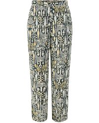 Soya Concept - Golfi 4-C Printed Straight Trousers, Viscose - Lyst