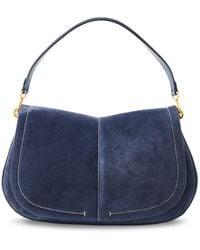 Gianni Chiarini - Helena Round Suede Medium Shoulder Bag - Lyst