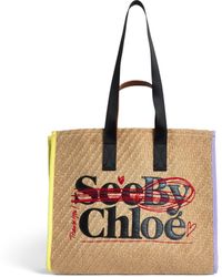 See By Chloé - Women's See By Bye Straw Tote - Lyst