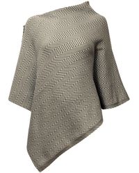 James Lakeland - Chevron Button Poncho - Lyst