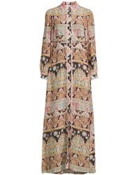 Hayley Menzies - Women's Long Sleeve Silk Maxi Shirt Dress - Lyst