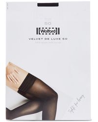 Wolford - Women's Velvet De Luxe 50 Stay Up - Lyst