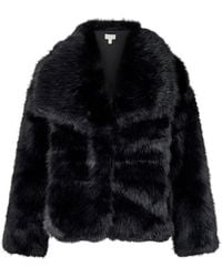 Pretty Lavish - Ettalie Faux Fur Coat - Lyst