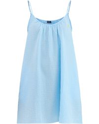 Polo Ralph Lauren - Seersucker Sleep Dress - Lyst