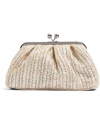 Anna Cecere - Women's Top Clip Small Clutch With Chain Strap - Lyst