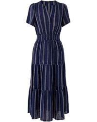 Rails - Cannes Fitted Midi Dress Stripe - Lyst