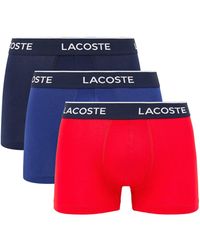 Lacoste - Three Pack Trunks - Lyst