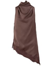 Pretty Lavish - Breya Cowl Racer Top - Lyst