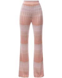 Missoni - Women's Glare Zig Zag Lamé Patterned Trousers - Lyst