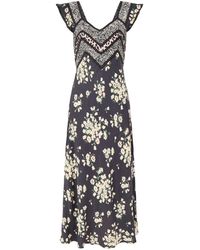 RIXO London - Bailee Midi Dress Multi - Lyst