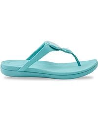 Fitflop - Solay Glossy-Disc Toe-Post Sandals - Lyst