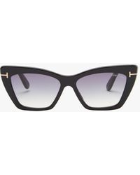 Tom Ford - Women's Wyatt Cat Eye Acetate Sunglasses - Lyst