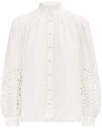 Forever New - Sutton Embroidered Detail Blouse - Lyst